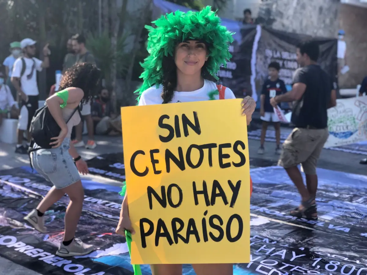 Protesta Tren Maya Cancún