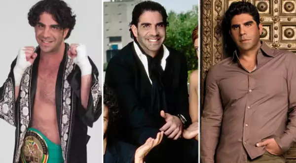 Jorge Kahwagi cuando comenzaba como boxeador, en la segunda foto en 2006 posando para el aniversario de Quién® y en 2008 cuando nos abrió las puertas de su casa.