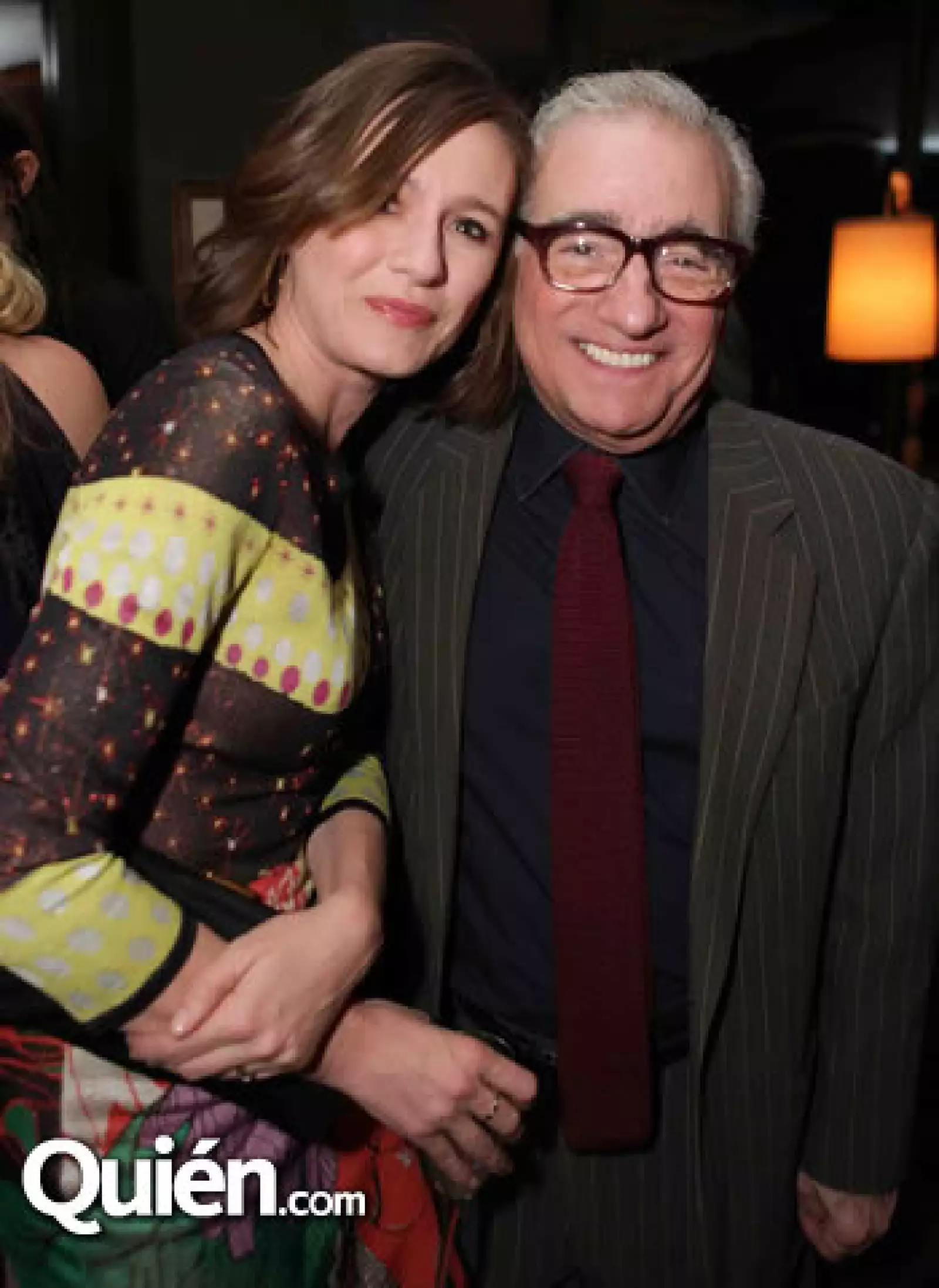 Emily Mortimer y el directore Martin Scorsese