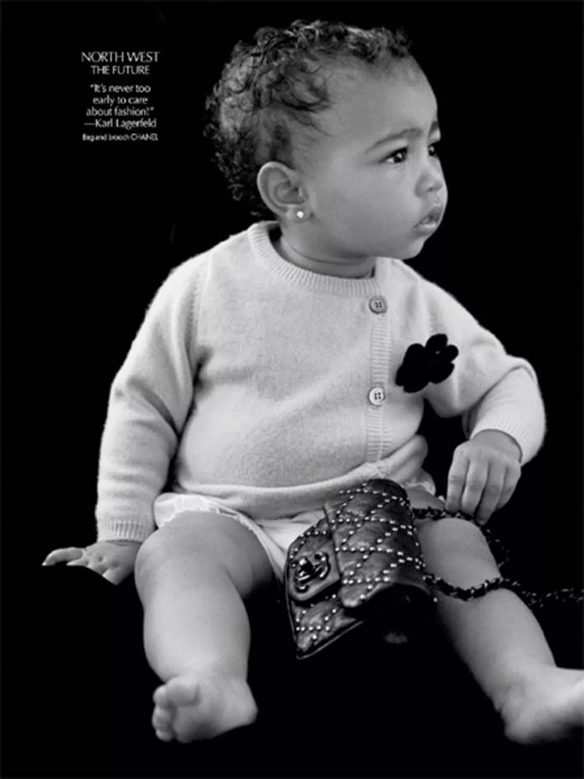 A su corta edad North West luce las firmas más reconocidas.