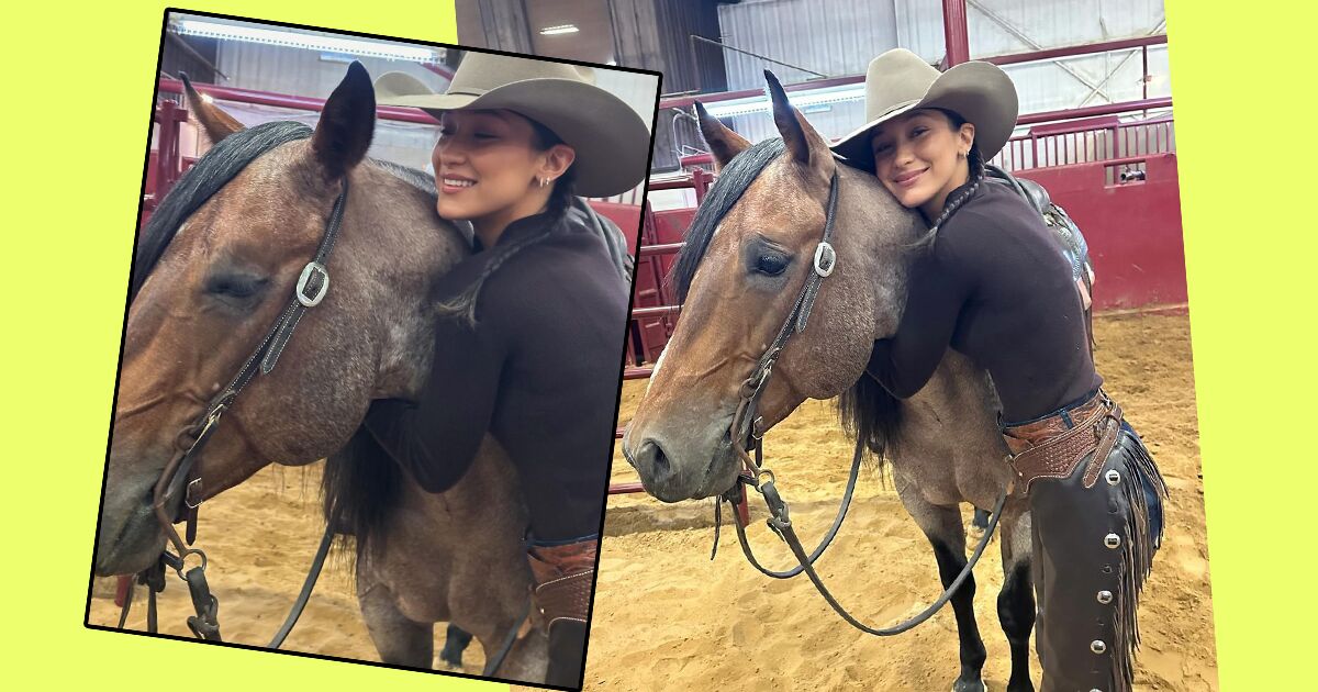 Bella Hadid se saltó la semana de alta costura para competir en un rodeo