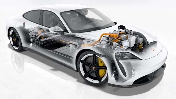 Arquitectura eléctrica de Porsche Taycan.
