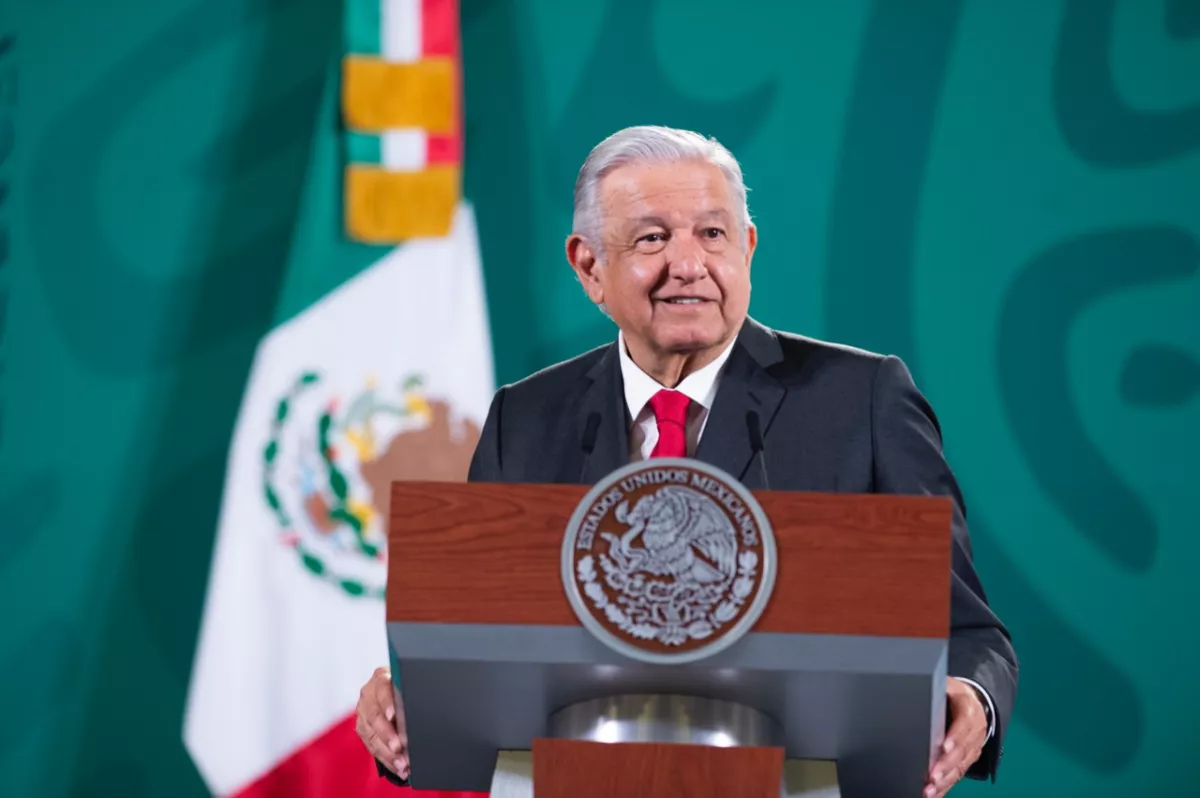 El presidente Andrés Manuel López Obrador durante la conferencia mañanera del 21 de septiembre 