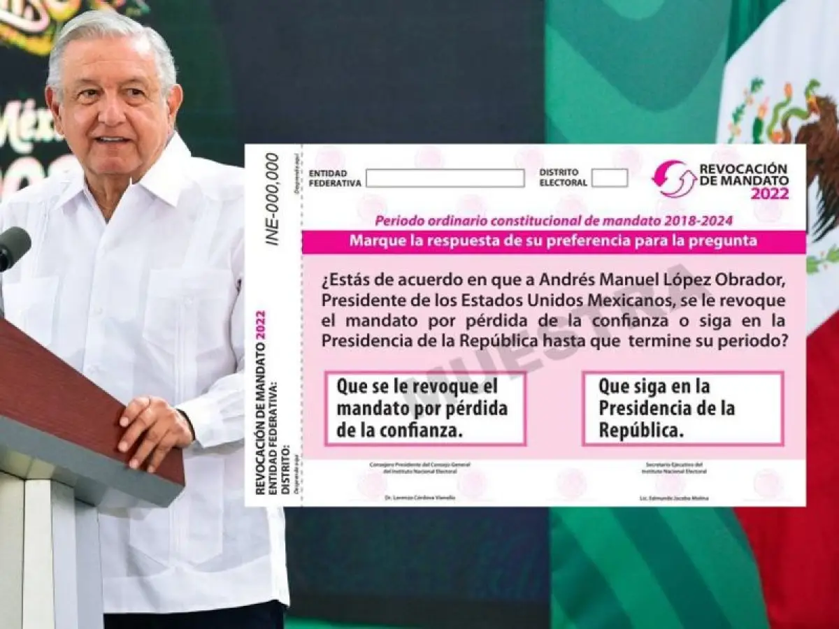 Obrador y pregunta para la revocación