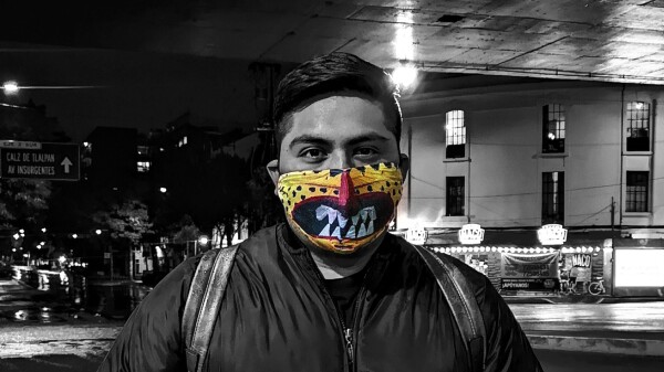 Mexicano que todos los d°as sale a las calles a trabajar