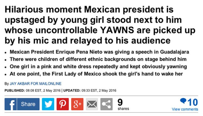 El Daily Mail retomó la noticia que se hizo viral en redes sociales.