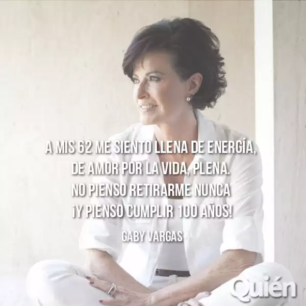 Gaby Vargas, escritora. Sus libros son best sellers y su voz es referencia para miles de mujeres.