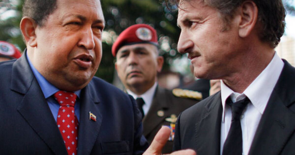 Sean Penn pide fuerza a Hugo Chávez