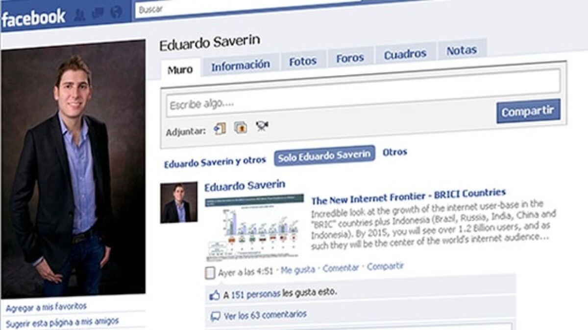 cofundador face bookz brasileiro