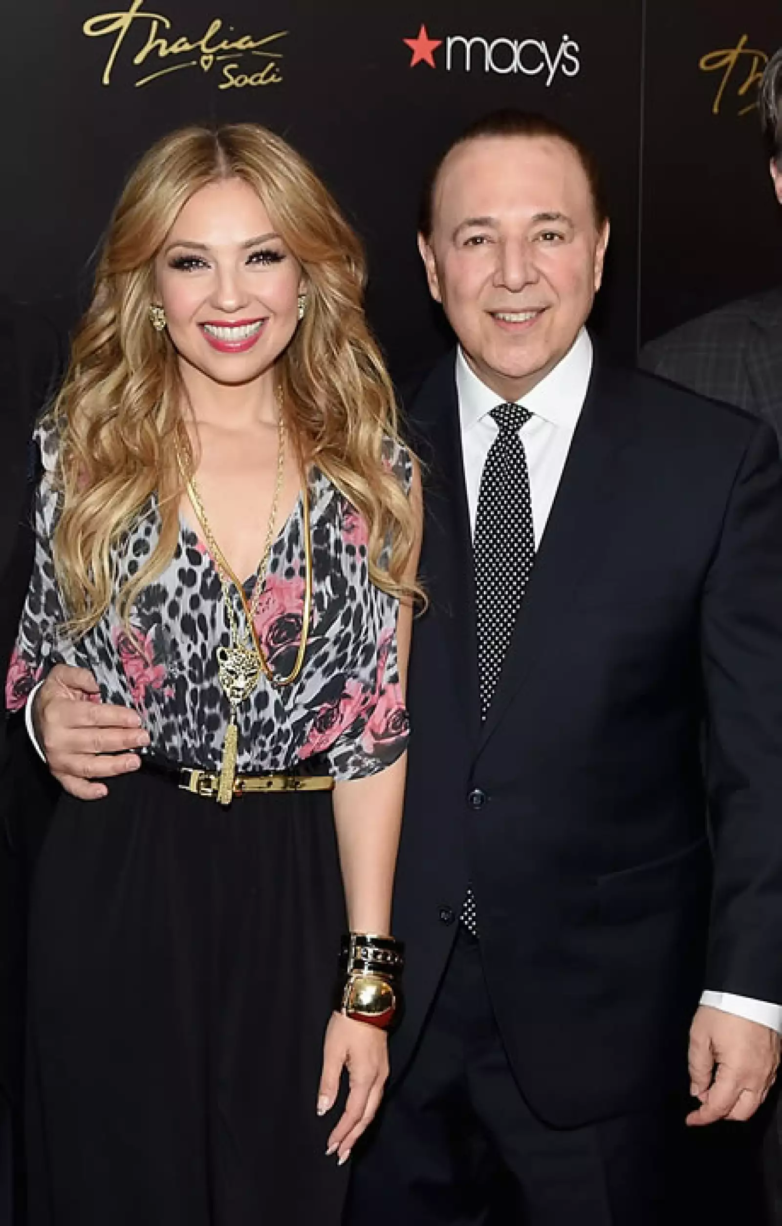 Thalía contó con el apoyo incondicional de su esposo Tommy Mottola en sun incursión en la moda.