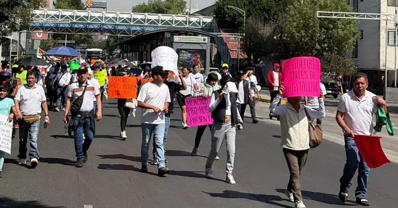 Megamarcha hoy en CDMX: comerciantes bloquean varias vialidades este 4 de marzo
