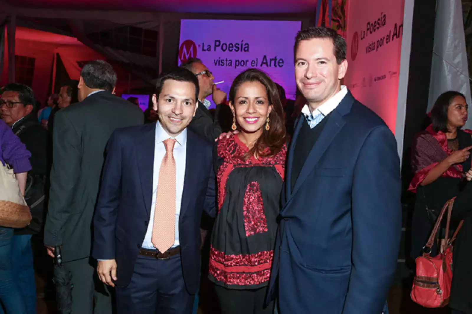 Mauricio Morales, Mariana Benites y Eugenio Ander