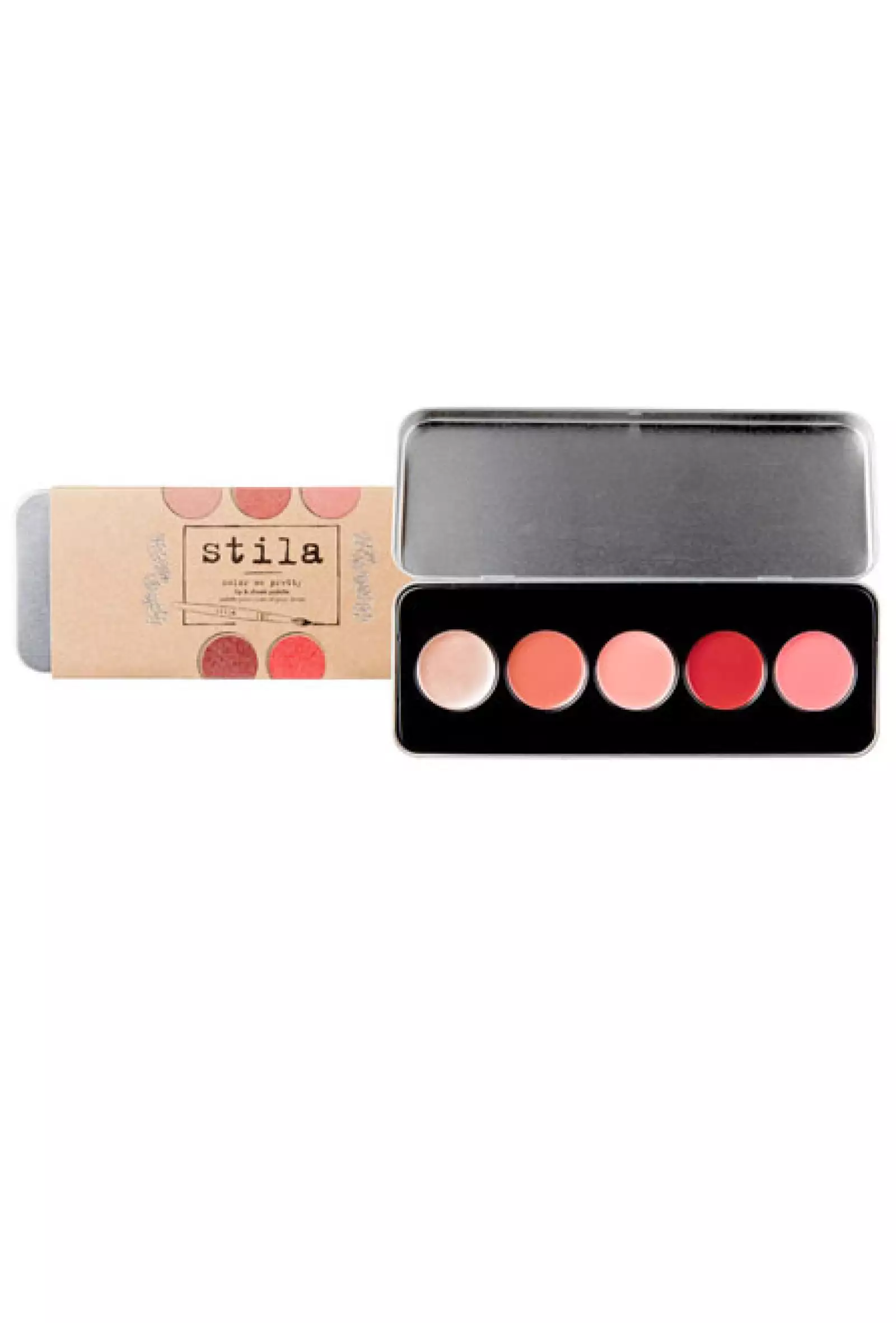 La paleta de lip gloss y rubor de la marca Stila es práctica y escencial. En Sephora.