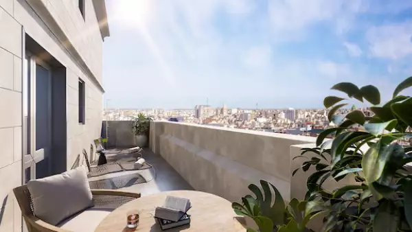 Terraza de las habitaciones de Hotel Casa Lucia