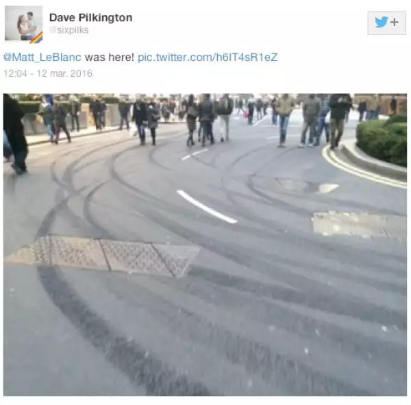 El testigo publicó la imagen.