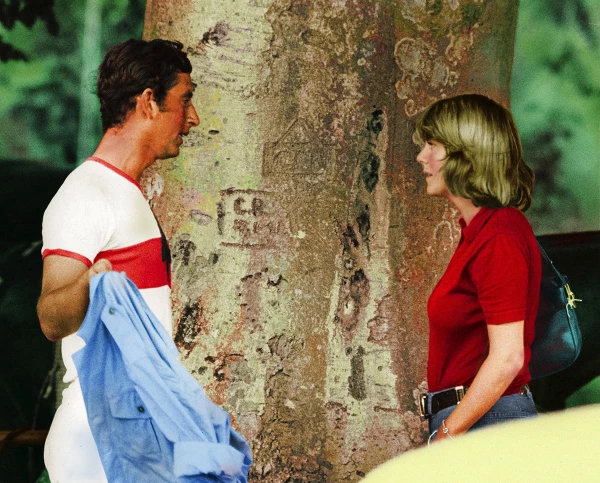Prince Charles Talking to Camilla Parker Bowles at a Polo Match, Cirencester Park, Britain - July 1975
