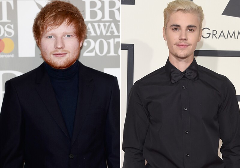 Ed Sheeran y Justin Bieber