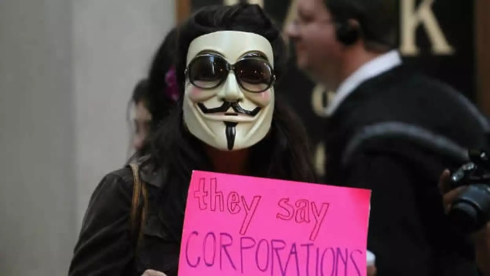 Ocupa Wall Street - máscara