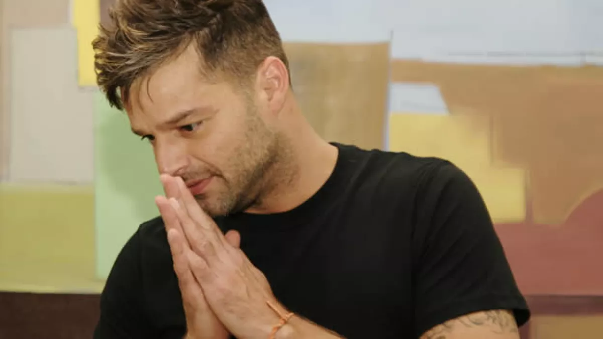 2/06/09. - El cantante puertorriqueño Ricky Martin se dirige a los medios de comunicación hoy, 12 de junio de 2009, para informar del Proyec