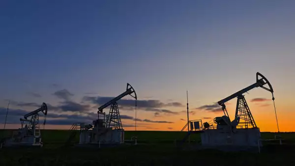 FILE PHOTO: A view shows oil pump jacks outside Almetyevsk