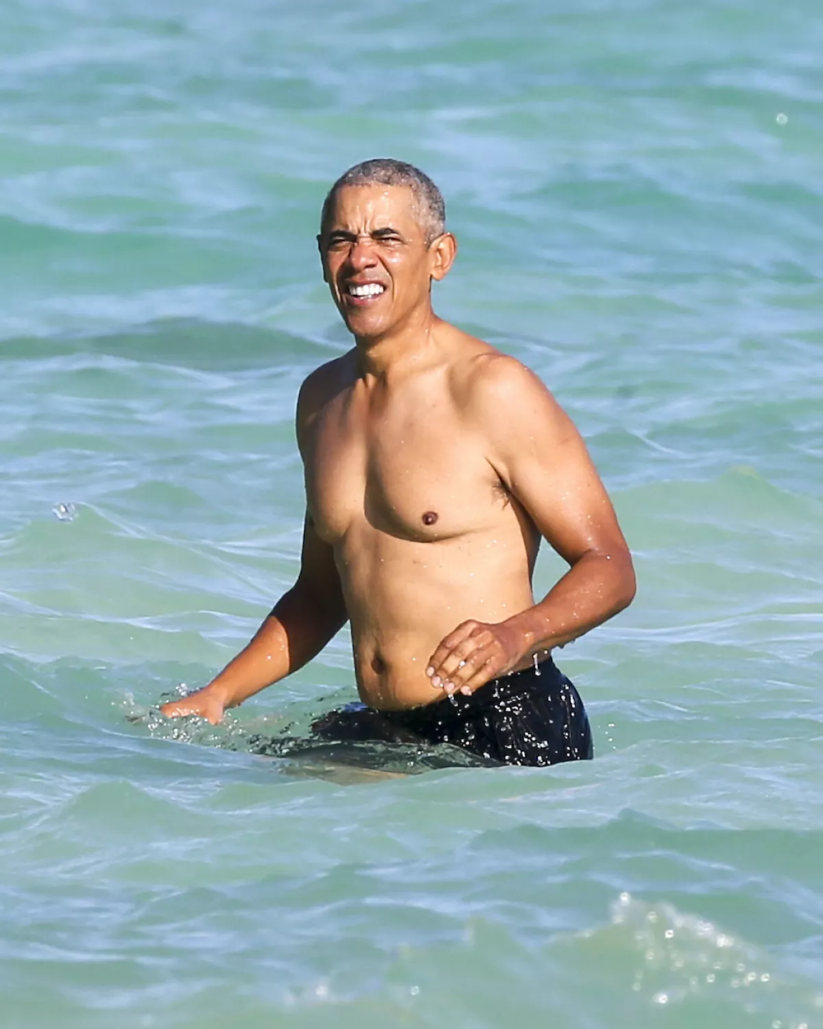 PREMIUM EXC Barack Obama, Malia Ann Obama, Sasha Obama