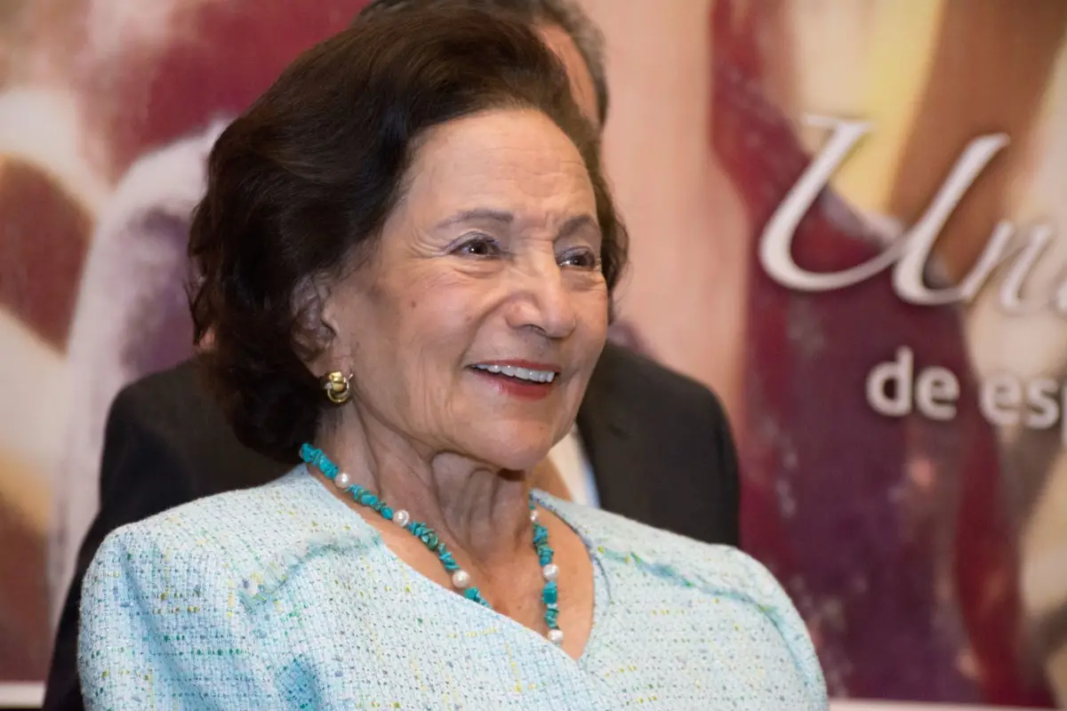  La maestra Ifigenia Martínez durante un homenaje en honor a su trayectoria en 2017