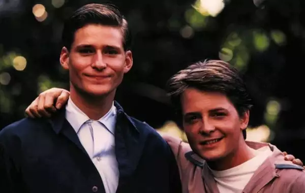 Crispin Glover y Michael J. Fox