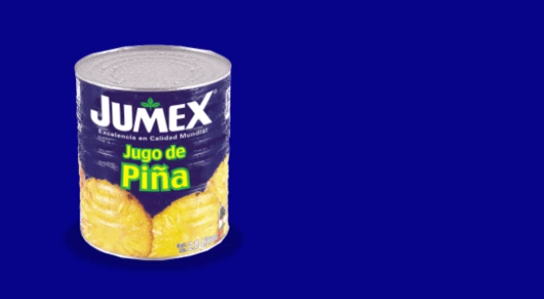 En 1964 se inicia el proceso para registrar la marca 'Jumex' con el eslogan de “la latita azul”.