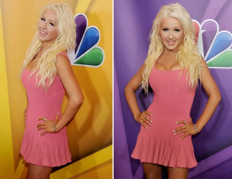 La cantante, que volverá a ser coach de "The Voice", lució un vestido rosa ajustado en la presentación de dicho show donde mostró una figura más delgada.