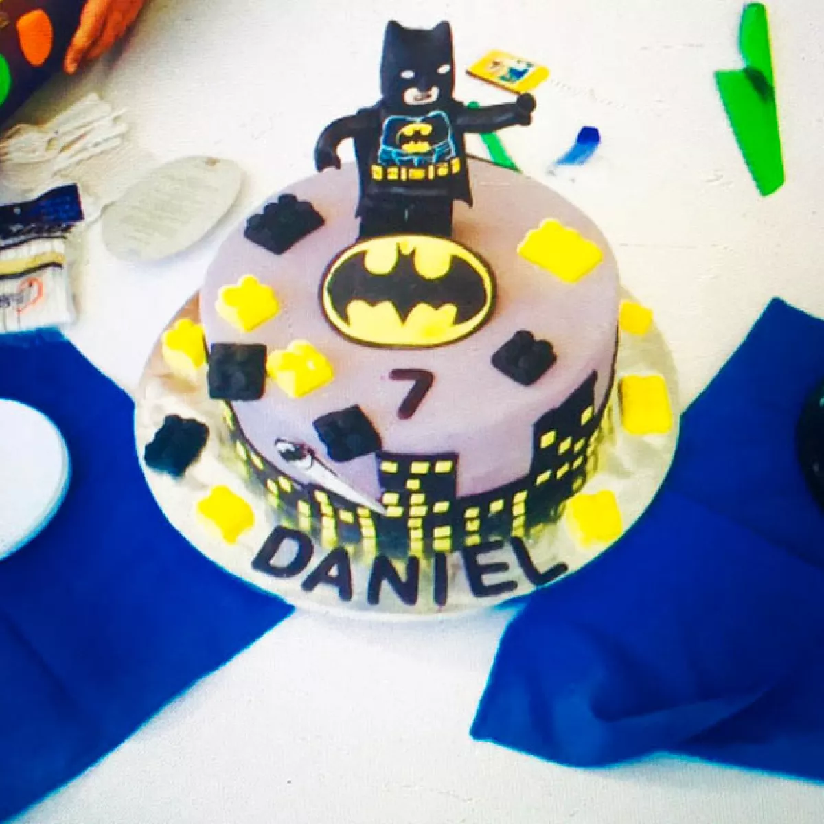 Este fue el pastel elegido para que Daniel disfrutara de su cumple.
