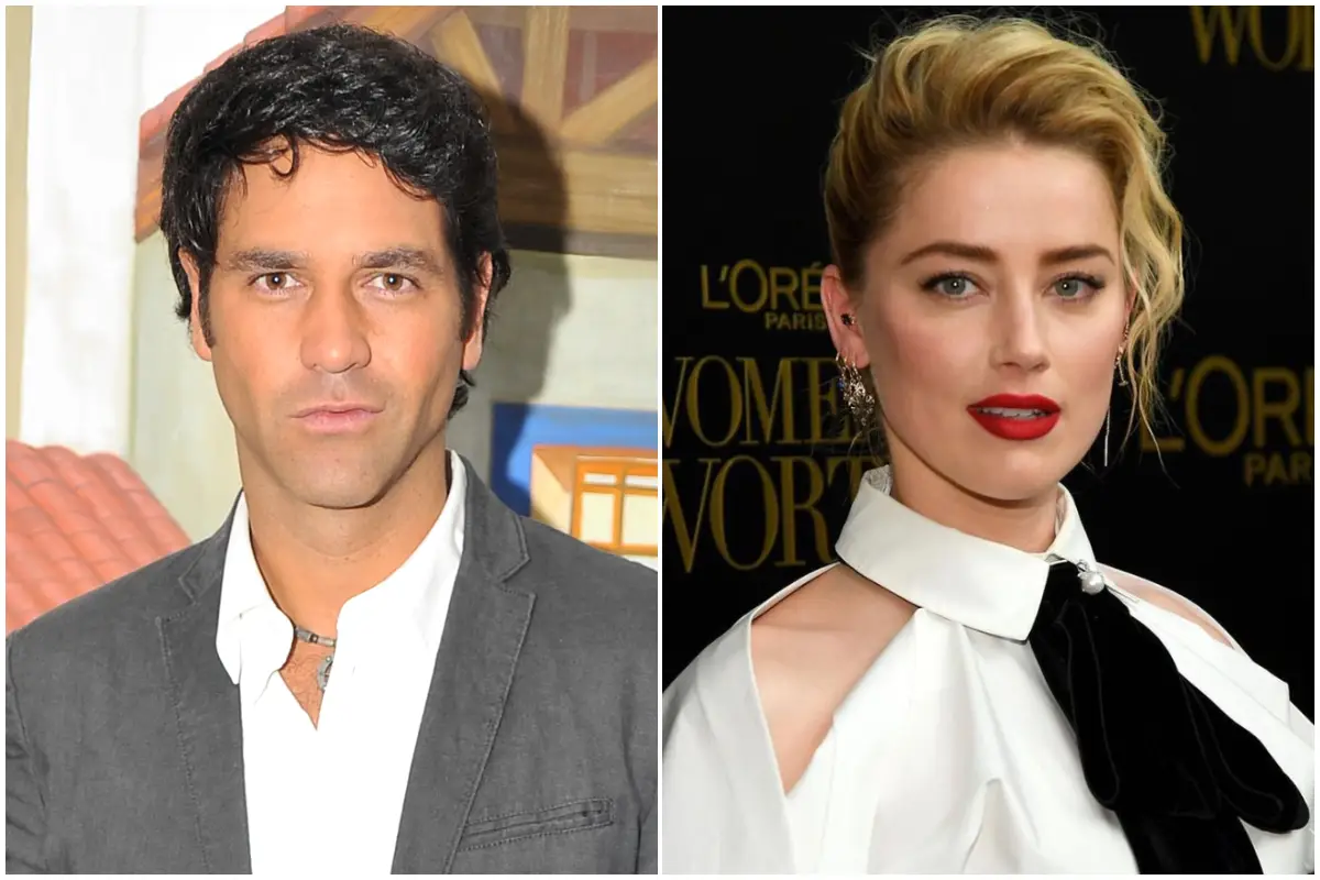 Valentino Lanús y Amber Heard 