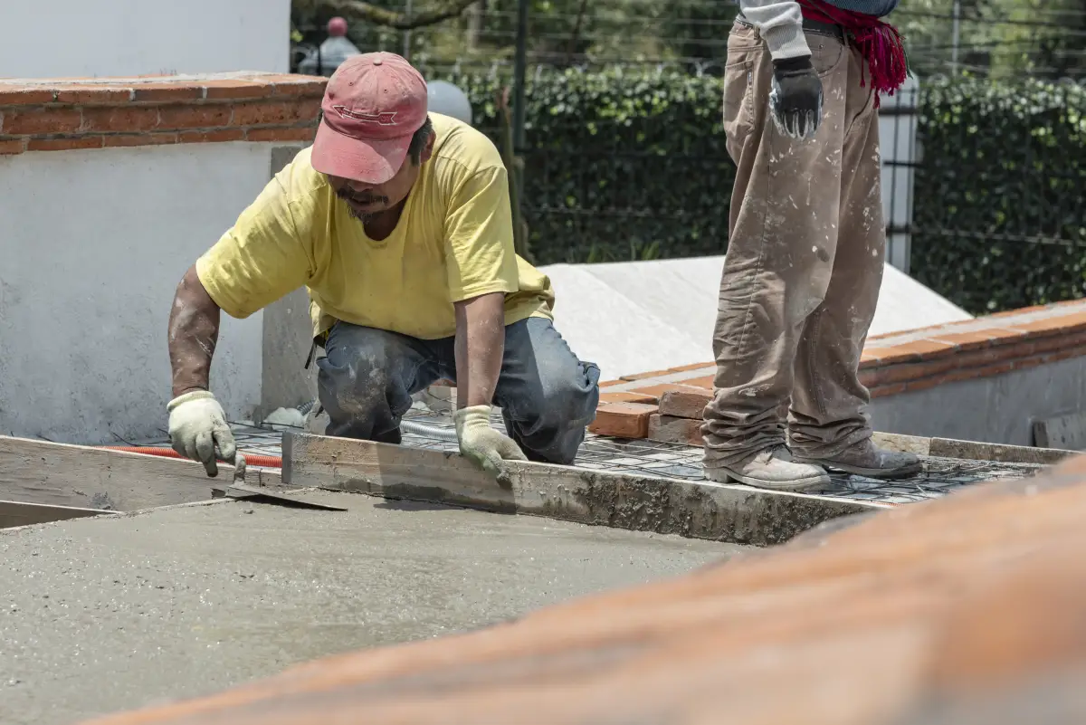 Trabajadores en la construcción e México