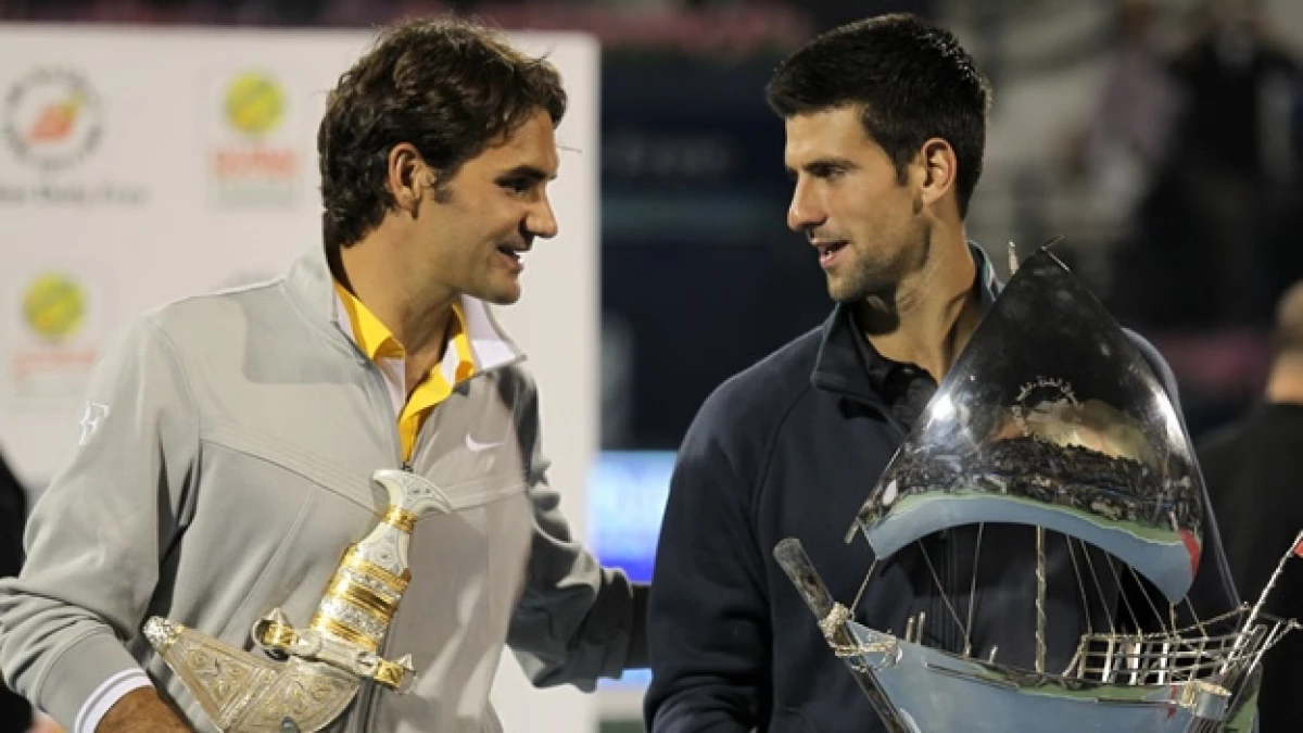 Federer y Djokovic en la final del Abierto de Dubai