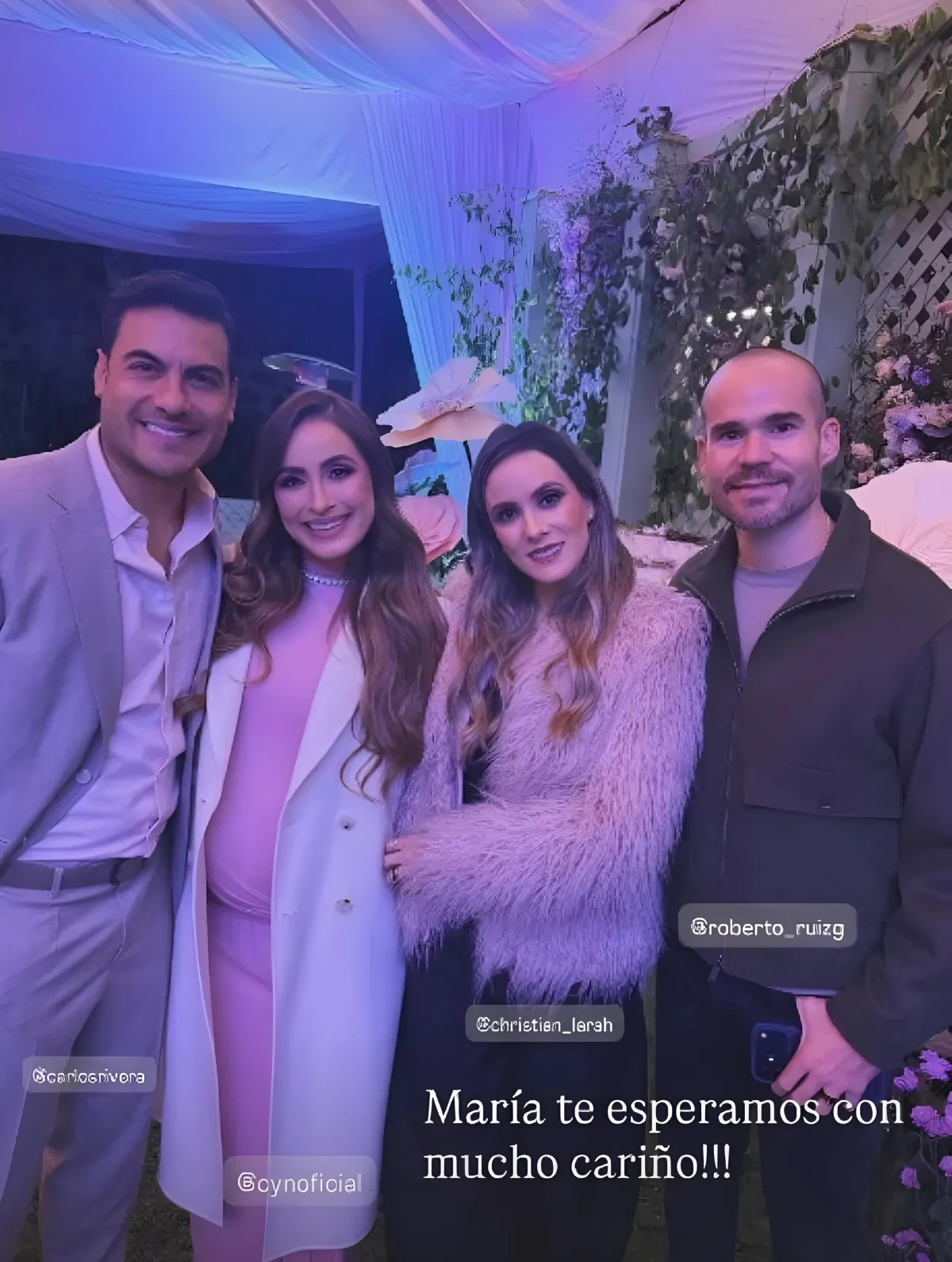 Carlos Rivera y Cynthia Rodríguez
