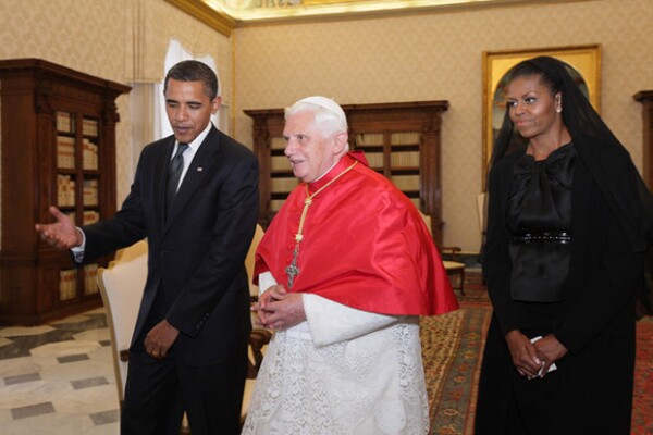 Los Obama también se reunieron con Benedicto hace unos años.