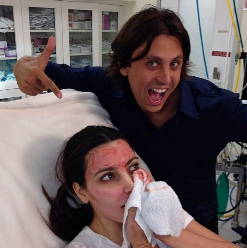 Kim con su amigo Jonathan.