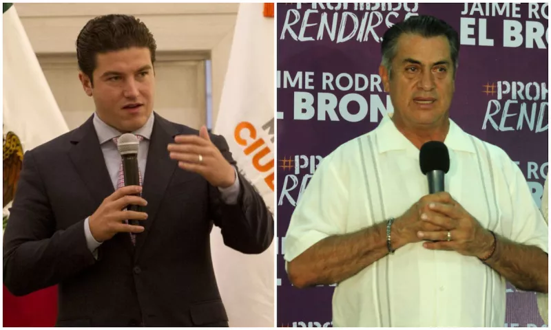Samuel García y Jaime Rodríguez, gobernador de Nuevo León