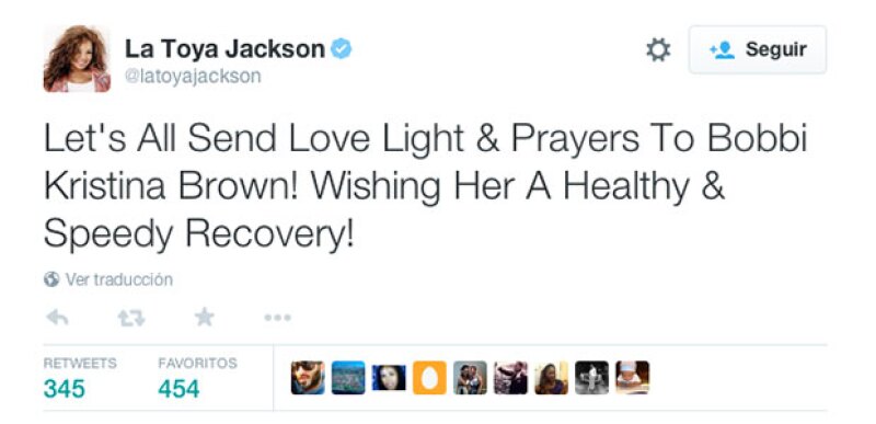 La hermana de Michael Jackson también se hizo presente.