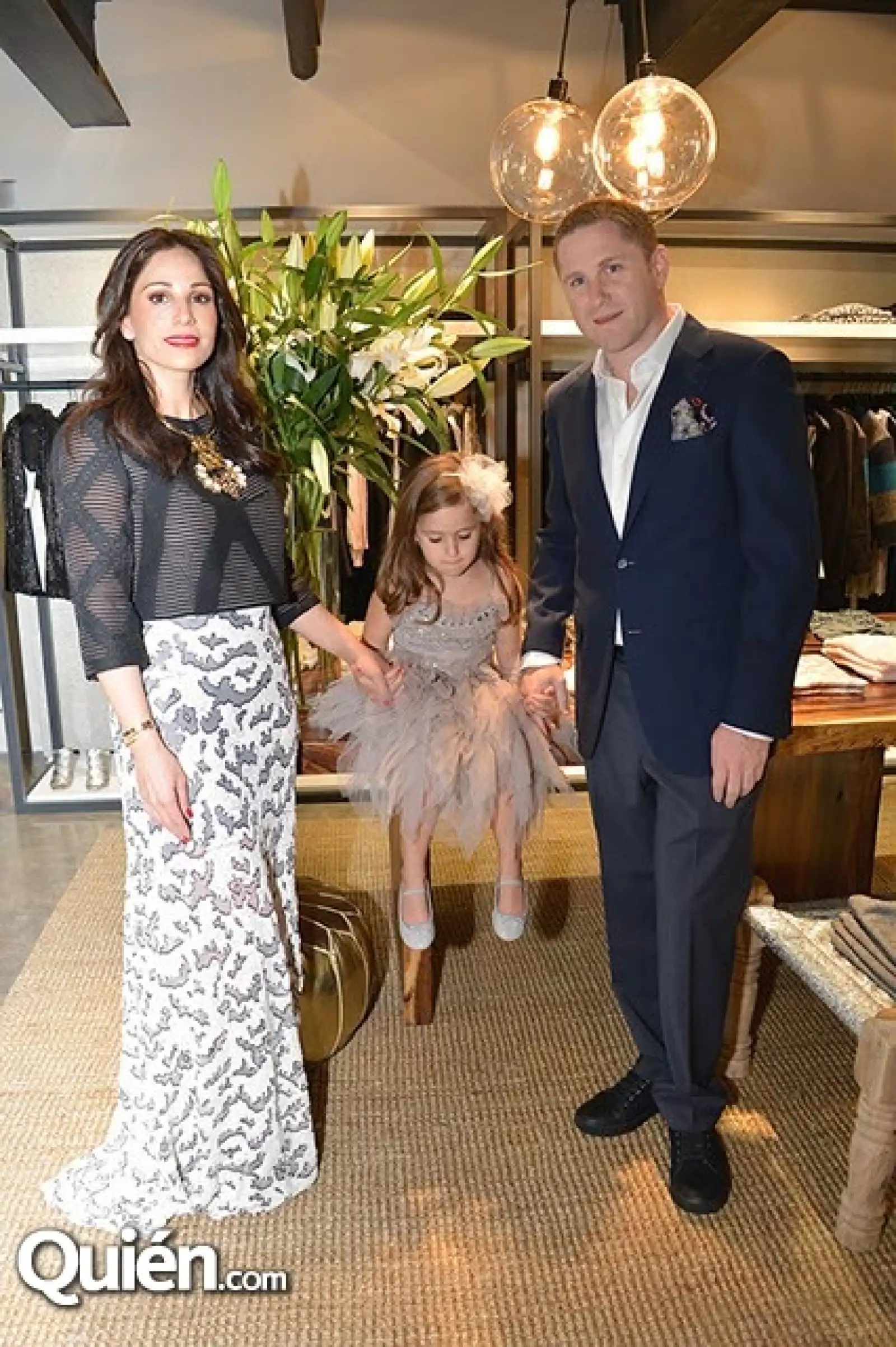 Bárbara,Sophie y Alex Schwarz.