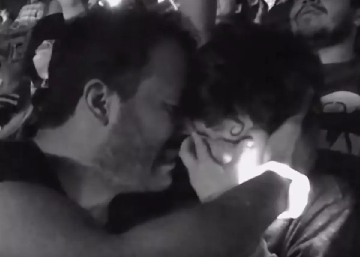 Luis Vázquez no pudo contener las lágrimas al ver a su hijo tan emocionado al ver a Coldplay.