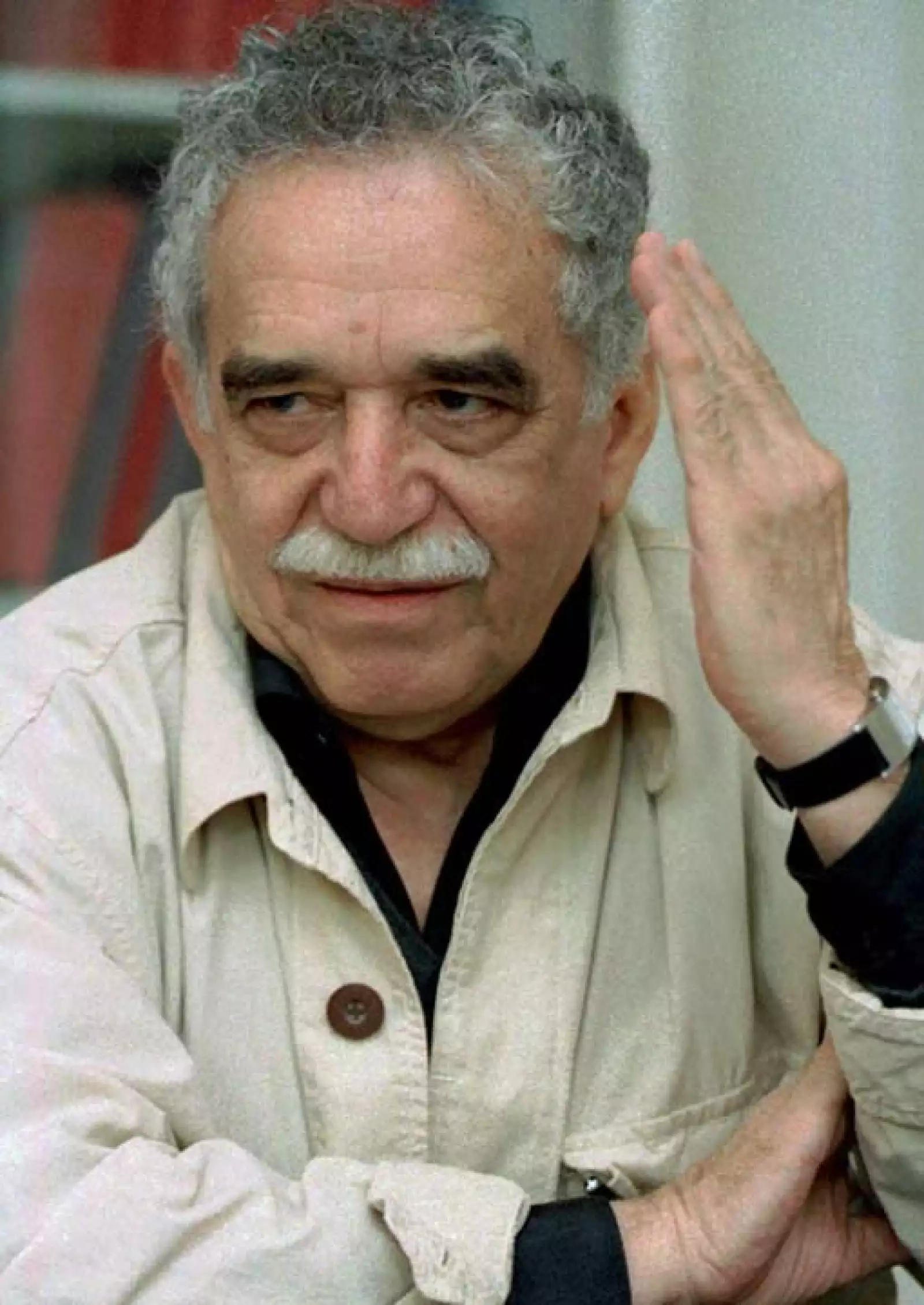 Esta foto es de 1996 y tenía 68 años, para entonces ya había publicado `El amor en los tiempos del cólera´.