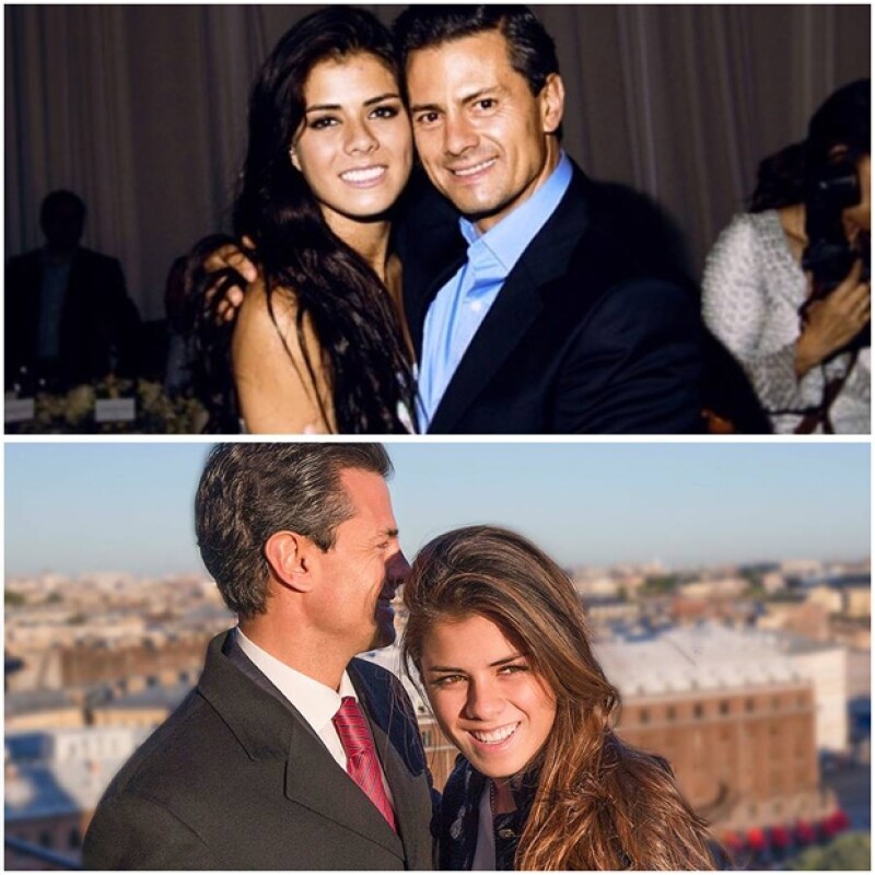 Esta fue la imagen que acompañó el mensaje que Enrique Peña Nieto envió a su hija Paulina.