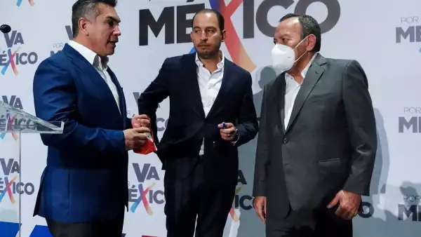 Alejandro Moreno Cárdenas, Marko Cortés y Jesús Zambrano