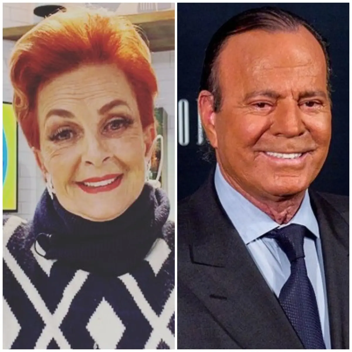 Talina Fernández y Julio Iglesias