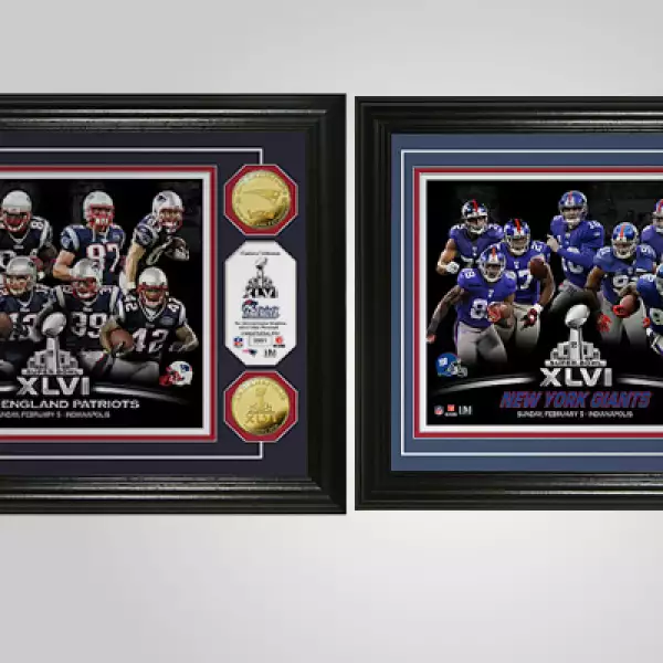 Considera también adquirir este marco con los jugadores más representativos de cada equipo y dos monedas bañadas en oro de 24 kilates. Tienen un costo de 99.99 dólares.