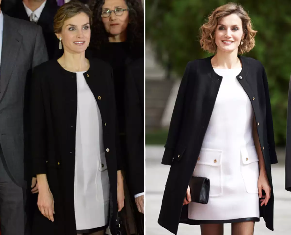 Sin embargo, hizo caso omiso y lo combinó exactamente de la misma forma que lo hizo casi dos meses atrás, excepto por los tacones.