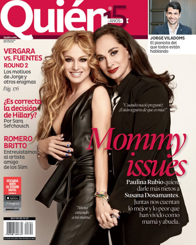 Madre e hija posaron para la cámara de Quién en un shooting que nos recuerda que a pesar de ser súper diferentes, Pau y Susana Dosamantes siguen siendo una familia sin igual.
