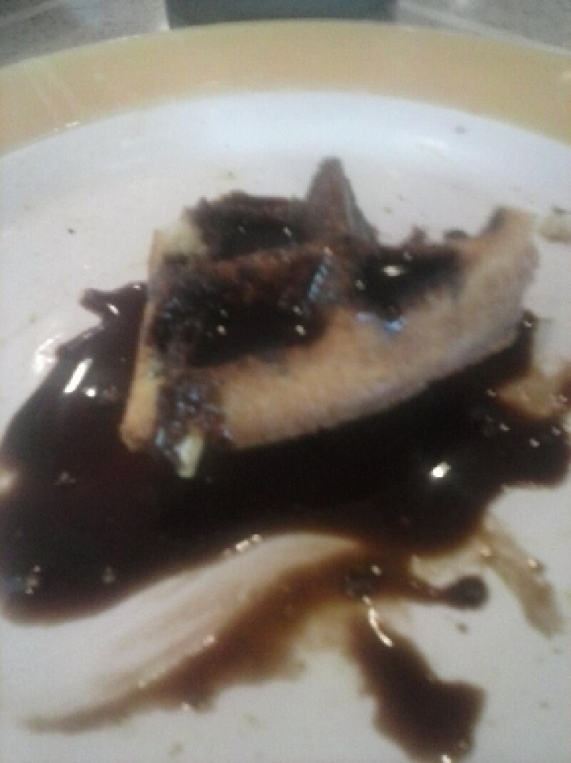 Un waffle de chocolate.