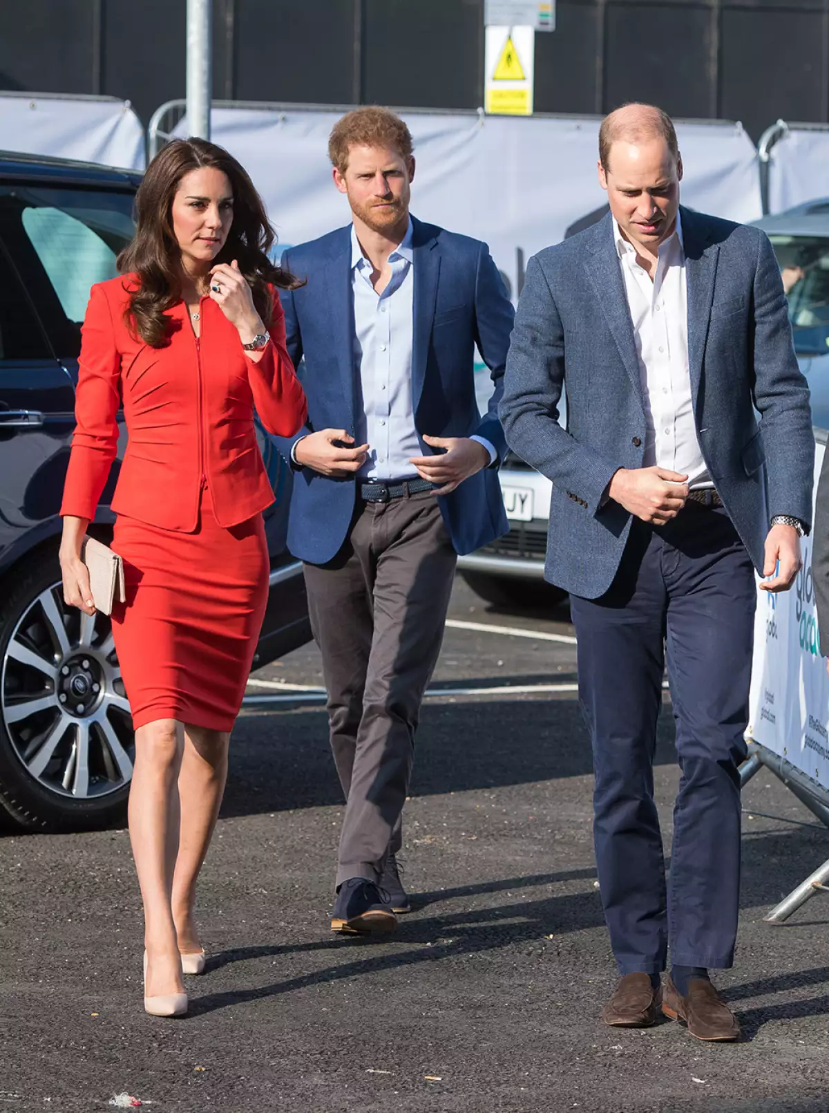 Kate, Harry y William