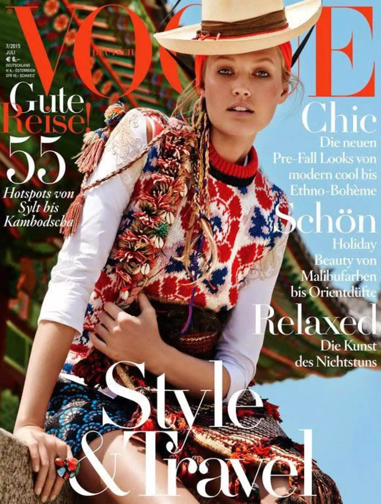 Toni Garrn posa para Giampaolo Sgura en la portada de Vogue Alemania.